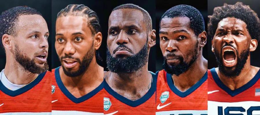 LeBron James, Stephen Curry y Kevin Durant lideran el Dream Team de USA para París 2024