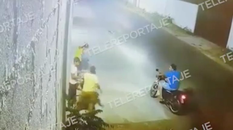 Captan en video asalto a estudiantes en Buenavista, Centro