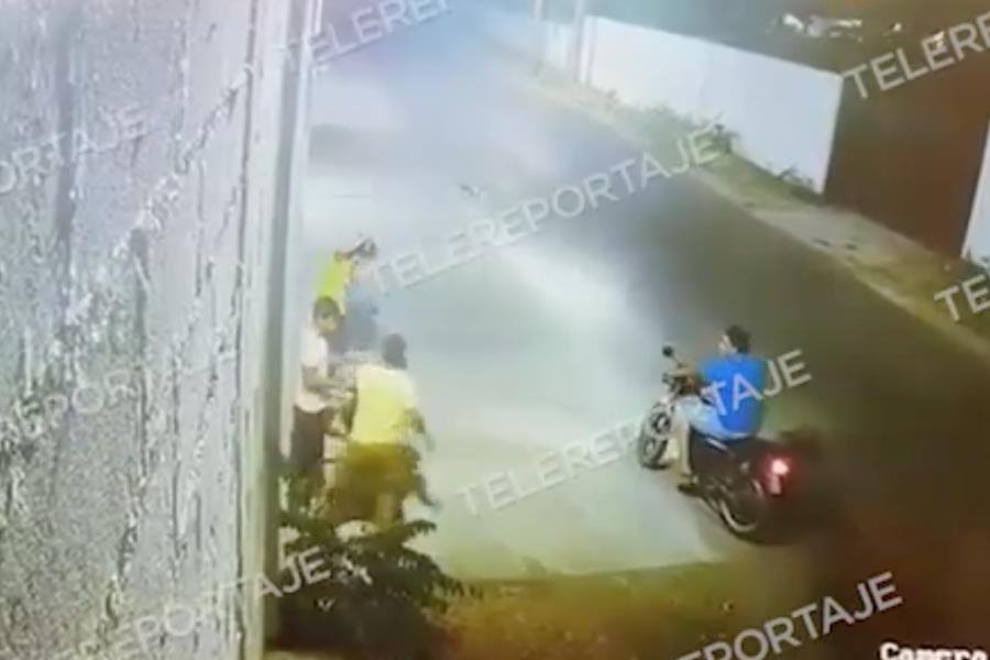 Captan en video asalto a estudiantes en Buenavista, Centro