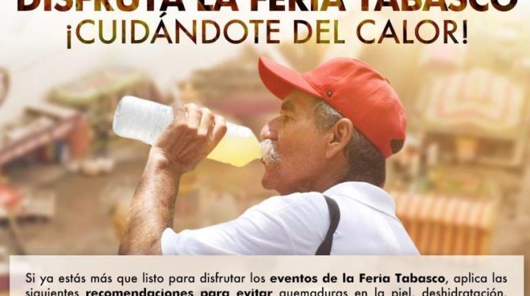 Emite Salud recomendaciones para disfrutar los eventos de preferia y feria Tabasco 2024