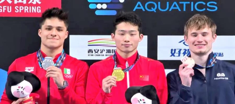 Osmar Olvera, plata en trampolín de 3 metros en Súper Final de Clavados