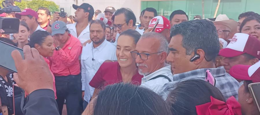 Analiza Sheinbaum cerrar campaña en Tabasco junto a Javier May