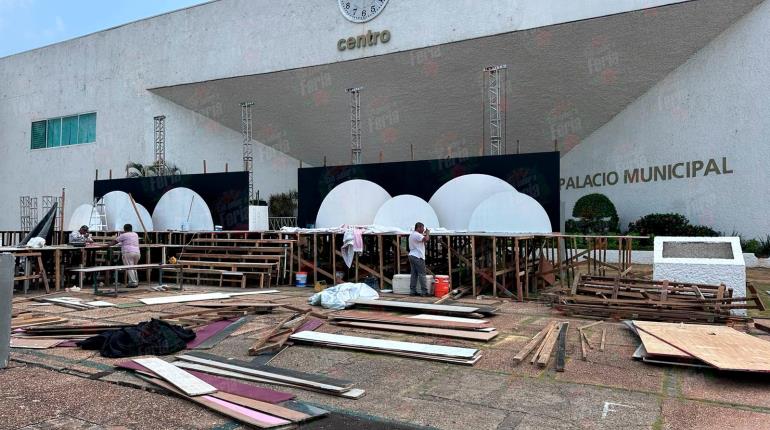 Ya se monta el escenario de Huéspedes Distinguidas en Plaza de la Revolución