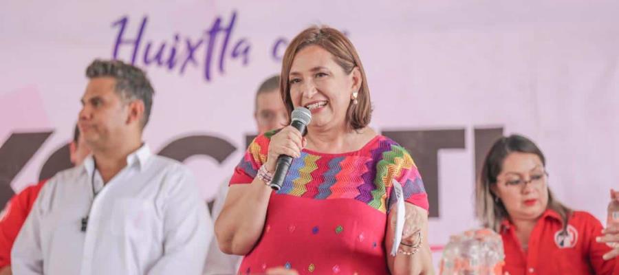 En Chiapas, Xóchitl Gálvez dice "sentirse como pez en el agua"