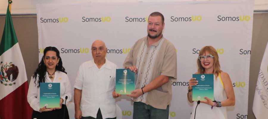 Presenta Universidad Olmeca libro con proyectos finalistas de ExpoCiencias Tabasco 2023