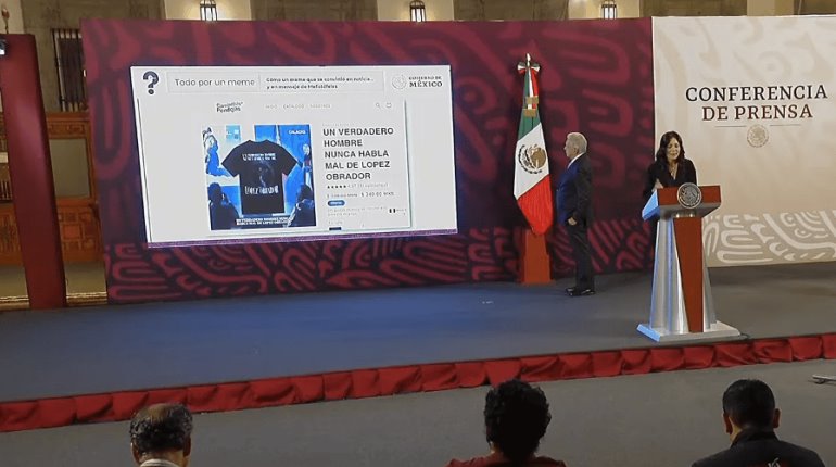 "Nos arruinaron los memes": Vilchis sobre playera de la "santa muerta" en favor de AMLO