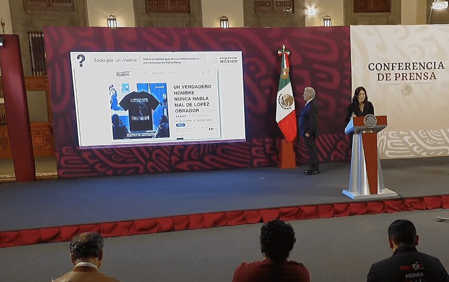 "Nos arruinaron los memes": Vilchis sobre playera de la "santa muerta" en favor de AMLO