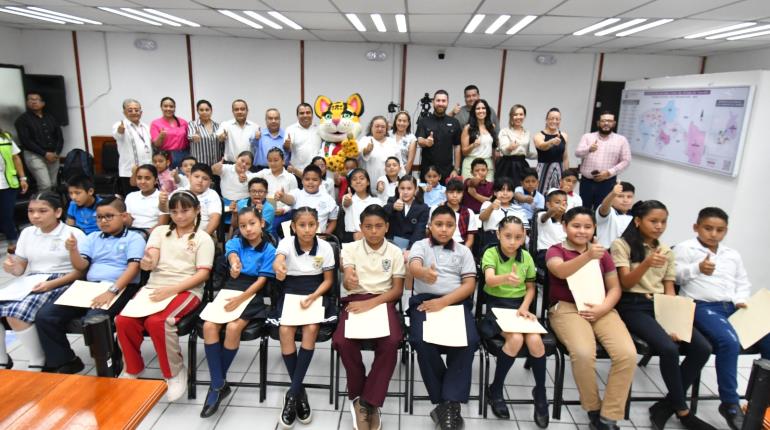 Realizan simulacro del 19° Congreso de niños legisladores de Tabasco