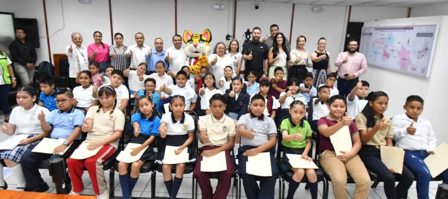 Realizan simulacro del 19° Congreso de niños legisladores de Tabasco