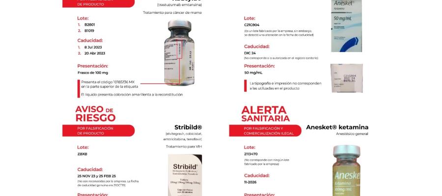 Alerta Cofepris por venta de medicamentos falsificados