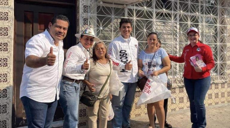 Respalda Miguel Barrueta a candidatos del PRI en Cunduacán