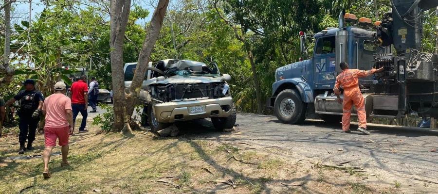 Se registran incidentes viales en diversas carreteras de Tabasco