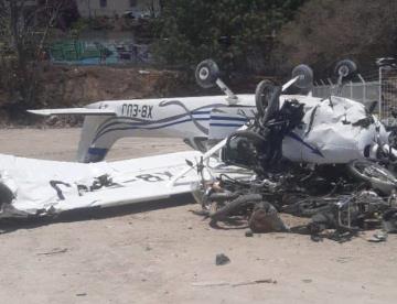 3 heridos en desplome de avioneta en Atizapán, Edomex