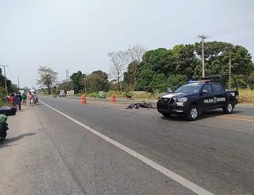 Muere motociclista en la Villahermosa-Teapa tras ser atropellado