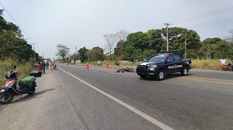 Muere motociclista en la Villahermosa-Teapa tras ser atropellado