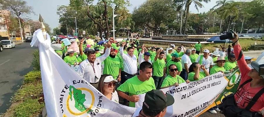 Realizan propuestas y solicitudes líderes sindicales durante marchas por Día del Trabajo