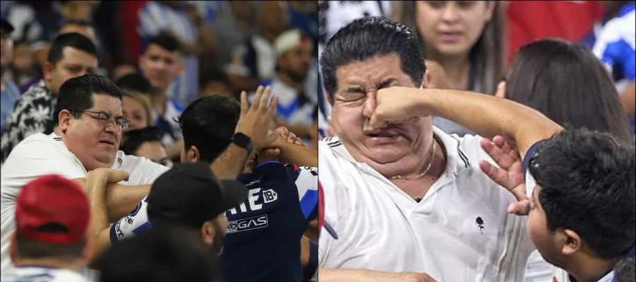 Aficionados de Rayados protagonizan pelea tras eliminación de la "Concachampions"