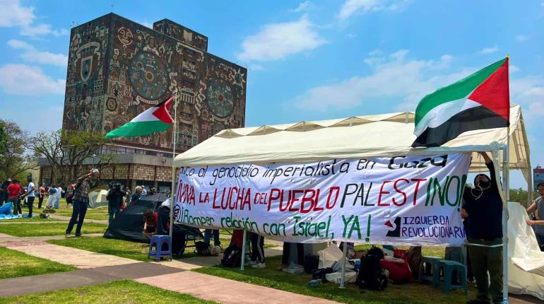 UNAM dice que será respetuosa de campamento de jóvenes proPalestina