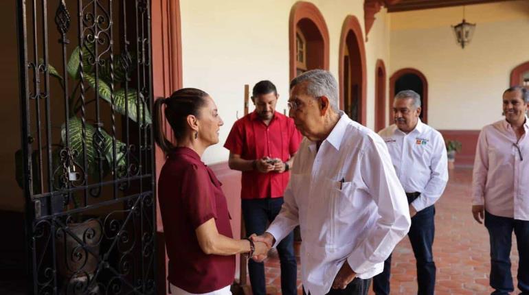 Se reúne Sheinbaum con Cuauhtémoc Cárdenas en Michoacán