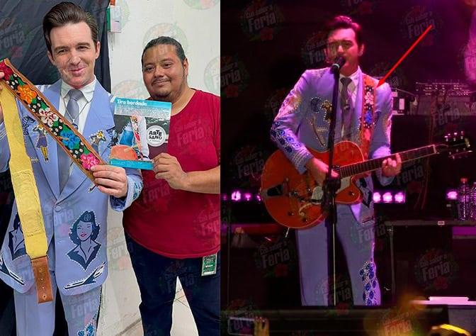 Drake Bell triunfa en el Teatro del Pueblo y porta talí de tira bordada