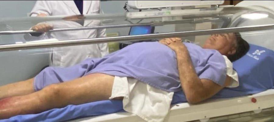 Hospitalizan a Bolsonaro por infección cutánea