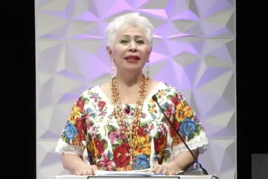 Se vuelve tendencia reacción de candidata del PRD durante único debate al gobierno de Yucatán