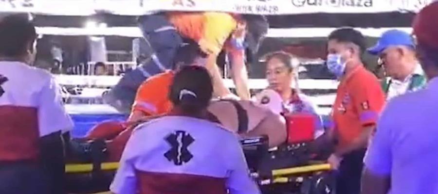 Luchador sufre accidente durante función de lucha libre en la Feria Tabasco 