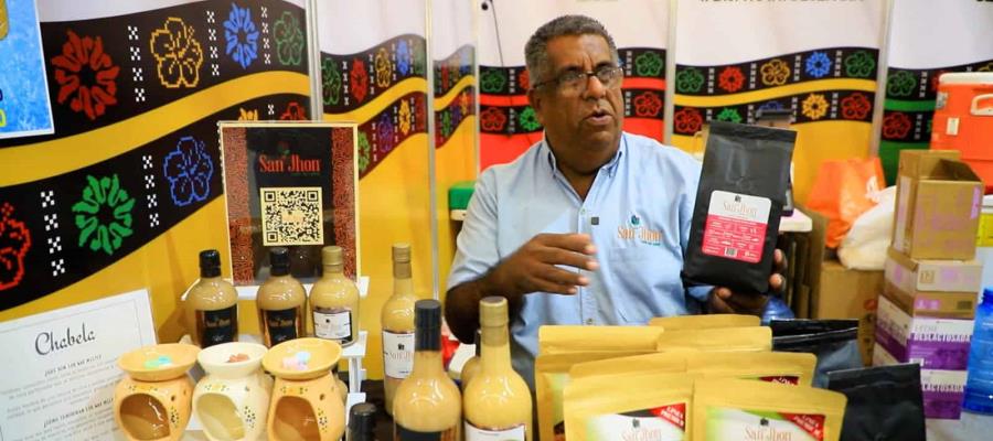 San Jhon, cafetaleros tabasqueños exponen sus productos en la Feria 2024