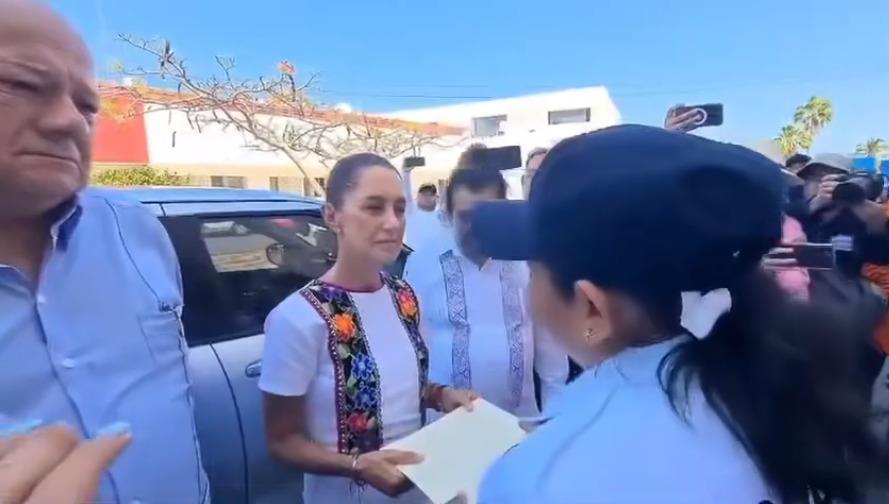 Policías de Campeche piden ayuda a Sheinbaum para entablar diálogo con gobernadora