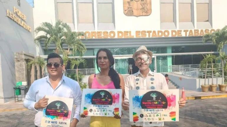 Preparan marcha contra discriminación para el 17 de mayo en Villahermosa