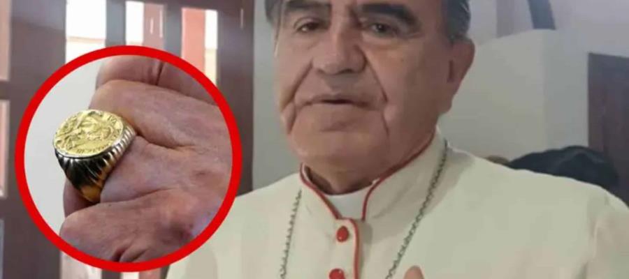 Por temor a maldición, ladrón regresa anillo episcopal robado a Obispo de Orizaba