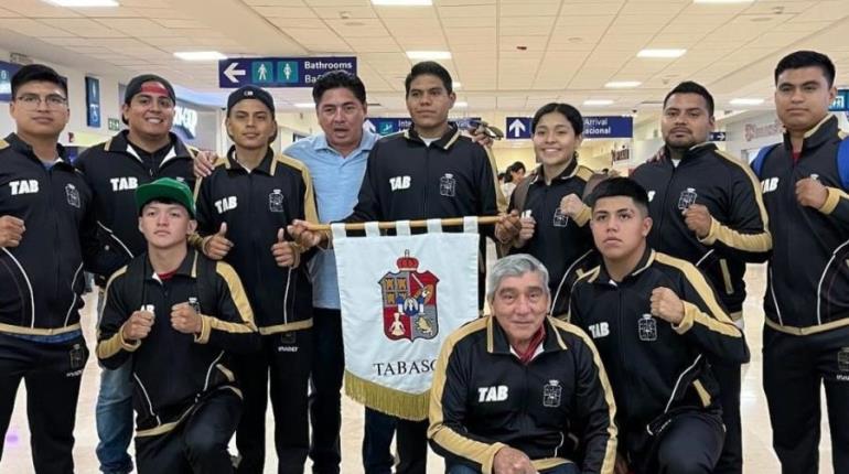 Pugilistas tabasqueños viajan a Jalisco para participar en Nacionales CONADE