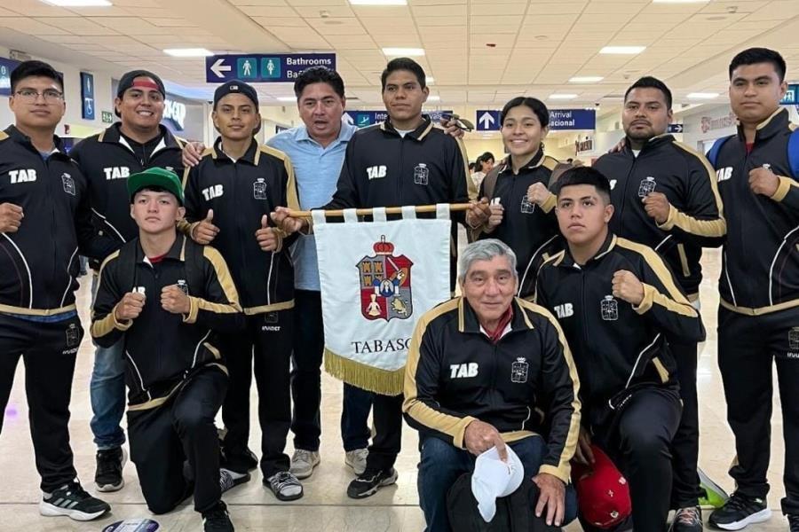 Pugilistas tabasqueños viajan a Jalisco para participar en Nacionales CONADE