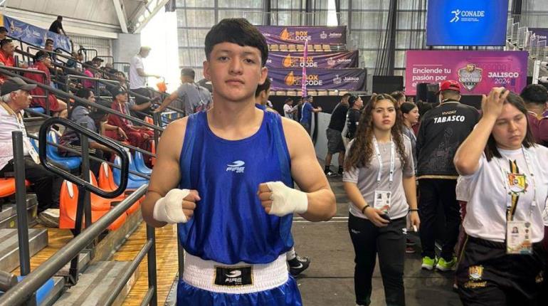 Pugilista tabasqueño peleará este domingo por medalla de bronce en Nacionales Conade