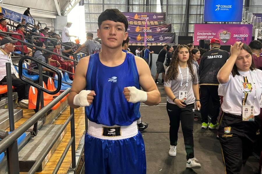 Pugilista tabasqueño peleará este domingo por medalla de bronce en Nacionales Conade