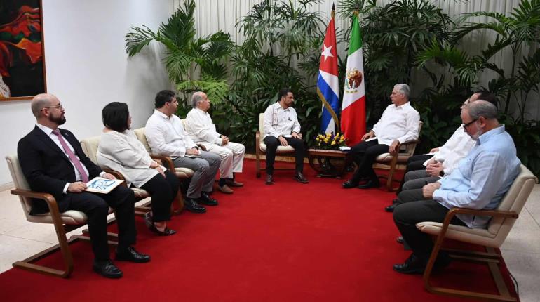 Zoé Robledo se reúne con presidente de Cuba fortalecer apoyo a IMSS-Bienestar