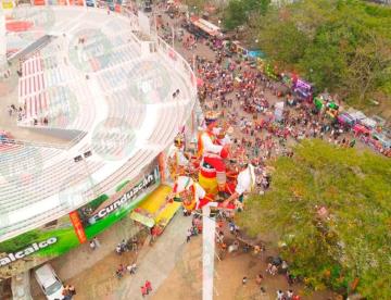 Voladores de Papantla, ceremonia ancestral que llegó nuevamente a la Feria Tabasco