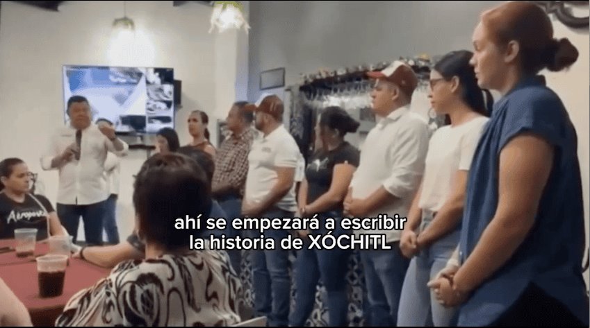 Se empezará "a escribir la historia de Xóchitl": Se confunde candidato de Morena en mitin