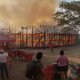 Arde plaza de toros artesanal de Panabá, Yucatán