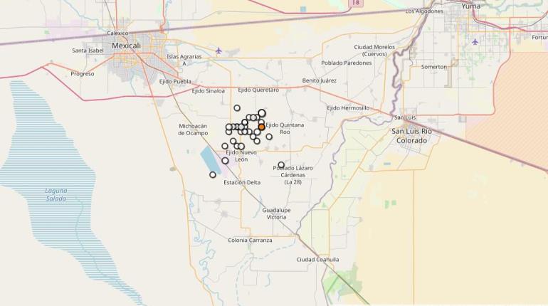Reportan enjambre sísmico en Baja California