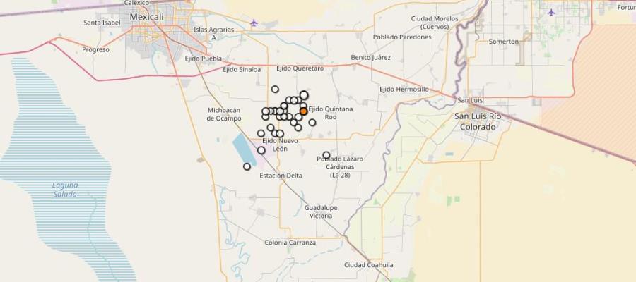 Reportan enjambre sísmico en Baja California
