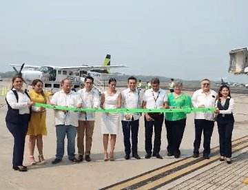 Inauguran nuevo vuelo de Aerus de Villahermosa a Mérida