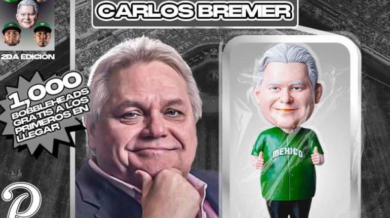 Olmecas regalará bobbleheads de Carlos Bremer en homenaje al empresario