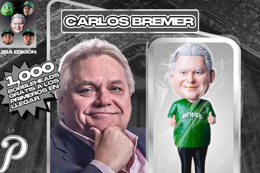 Olmecas regalará bobbleheads de Carlos Bremer en homenaje al empresario