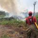 Lluvia del sábado contuvo incendio forestal en cerro de Tacotalpa