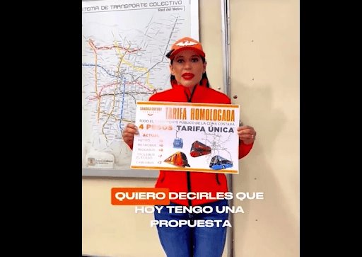 Propone Sandra Cuevas bajar precio del Metro de CDMX a 4 pesos