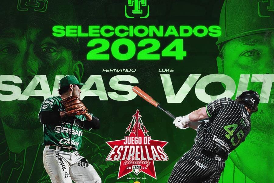 Luke Voit y Fernando Salas de Olmecas, en roster de Zona Sur para Juego de Estrellas 2024 de la LMB