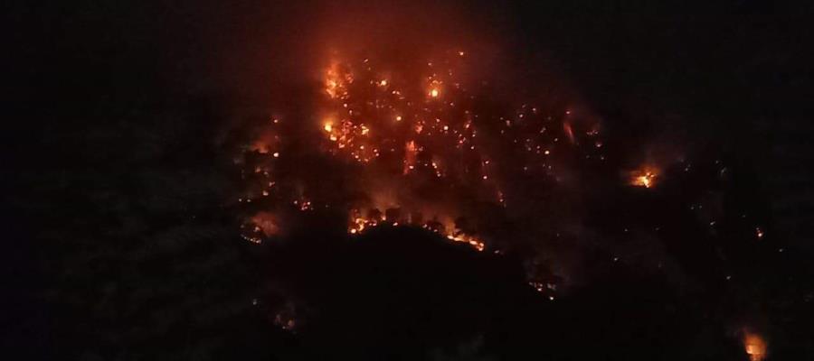 Incendio en Chiapas se extiende hacia zonas de Tacotalpa 