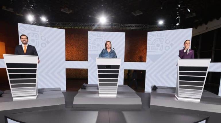 Imperan descalificaciones en último debate presidencial; Máynez se notaba serio y cansado