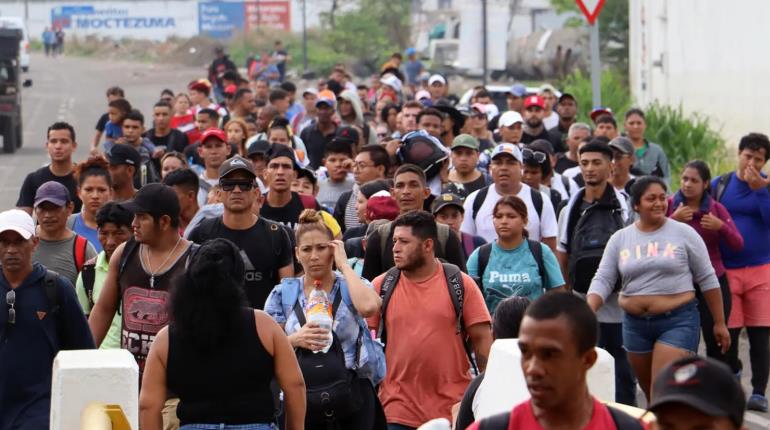 Nueva caravana de migrantes sale desde Tapachula, Chiapas